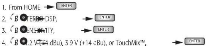 QSC GXD 8 - SENSITIVITY - 1