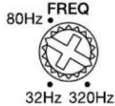 INFINITY Kappa Five - Commandes de fréquence de filtre répartiteur (FREQ) - 1