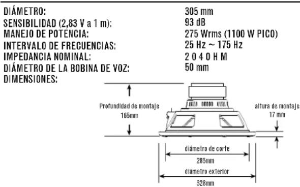 INFINITY Reference 1270 - ESPECIFICACIONES - 1