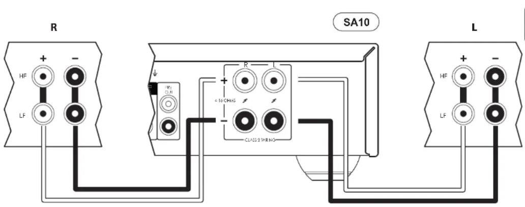 ARCAM SA20 - Câblage simple - 1