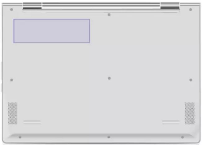 LENOVO IdeaPad Flex 3 - Emplacement de l'étiquette d'identification FCC et IC - 1