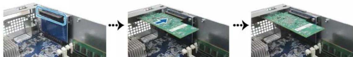 SYNOLOGY RackStation SA3200D - Installation de cartes d'extension PCIe - 2