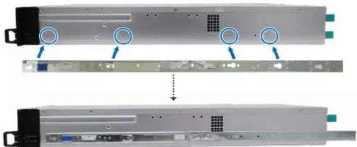 SYNOLOGY RackStation SA3200D - Pour installer le kit de rails : - 3