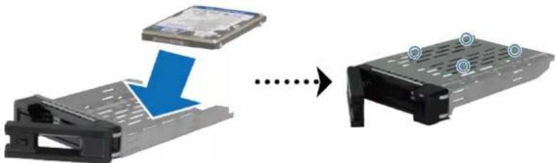 SYNOLOGY RackStation SA3200D - Installation des disques - 3