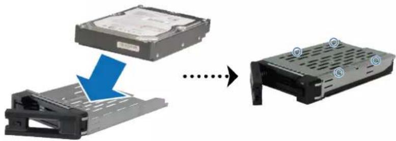 SYNOLOGY RackStation SA3200D - Installation des disques - 2