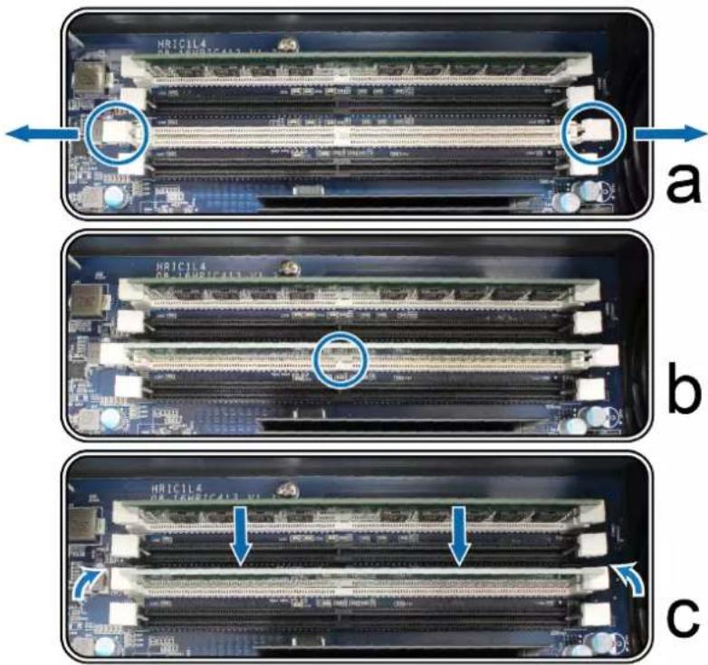 SYNOLOGY RackStation SA3200D - Pour installer le module de RAM : - 3
