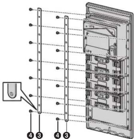 PANASONIC VLVM602 - Exemple: station accueil pour module camera × 1 piece ^+ module de bouton × 3 pieces ^+ panneau d'obturation × 1 pieces - 2