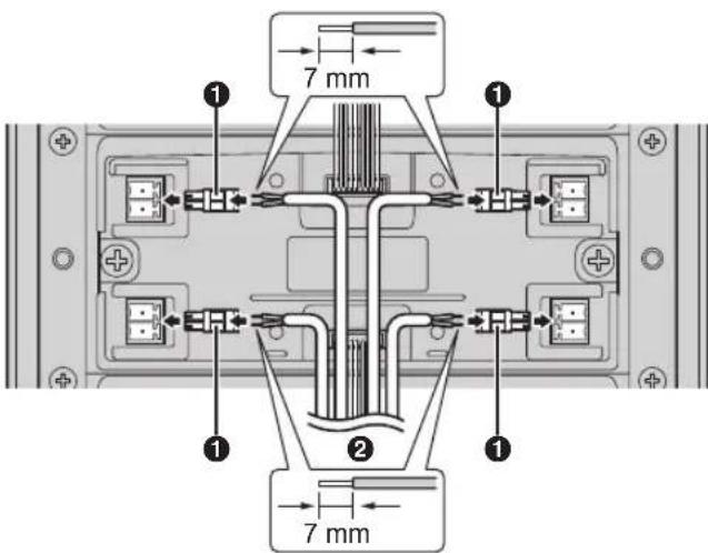 PANASONIC VLVM602 - En cas d'emploi d'un cablage en étoile : - 1