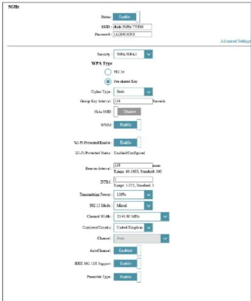 D-LINK DSL3788 - Paramètres avances (suite) - 1