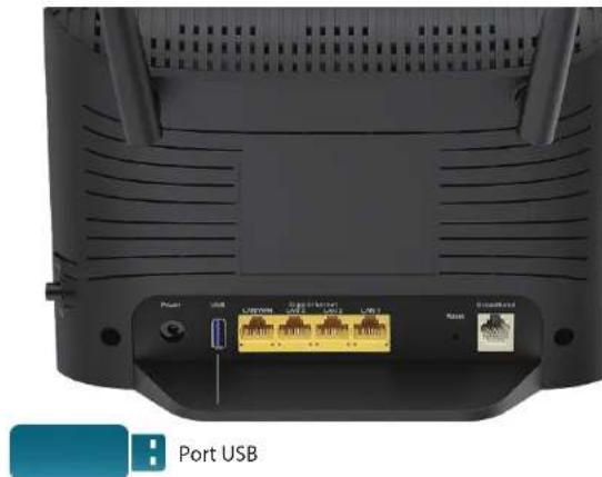 D-LINK DSL3788 - Connector et partager une clé de stockage USB - 1
