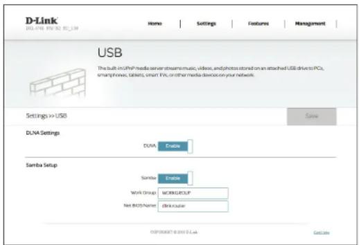 D-LINK DSL3788 - Configuration de Samba - 1