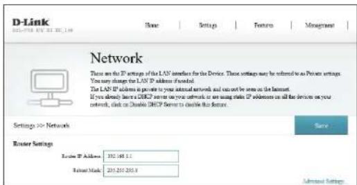 D-LINK DSL3788 - Réseau - Paramètres avances - 1