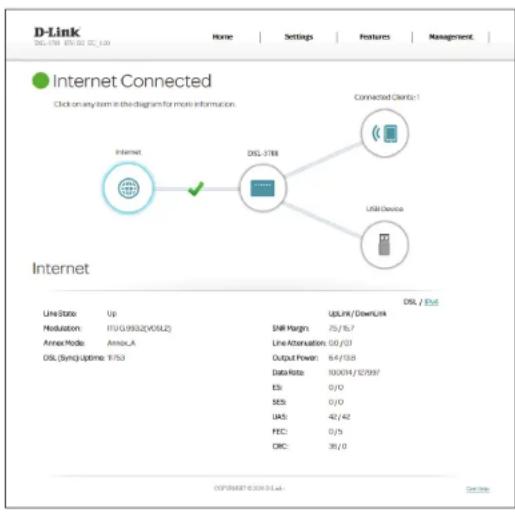 D-LINK DSL3788 - Accueil - 1