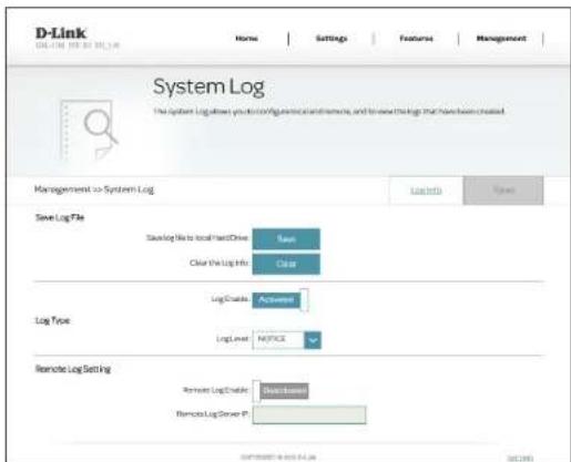 D-LINK DSL3788 - Remote Log Setting (Configuration du journal distant) - 1