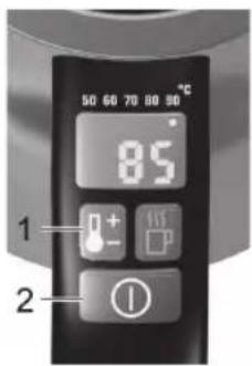 AEG UltraSpeed EWA7550 - Pour faire bouillir de l'eau : - 1