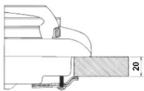INDESIT PIM 640 AS (IX) EX - Haken-Befestigungsschema - 1