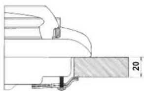 INDESIT PIM 640 AS (IX) EX - Schema voor de bevestiging van de haken - 1