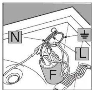 INDESIT WD 105 T (CH) - Comment changer le cable d'alimentation - 2