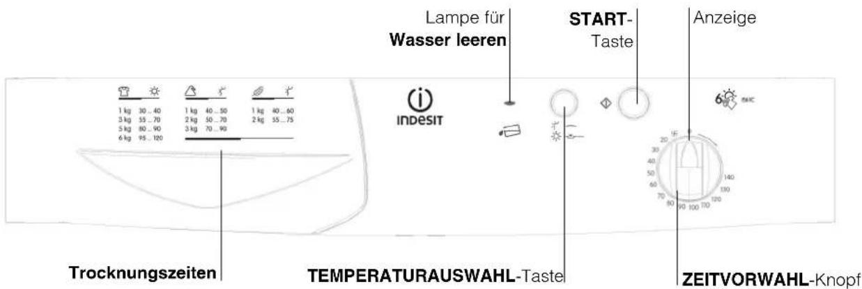 INDESIT IS61C (EX) - Vor der Inbetriebsetzung Ihres Wäschetrockners - 3