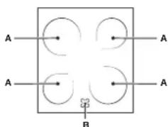 INDESIT KN3C62A(W)U S - Зони за готвене - 1