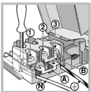 INDESIT KN3C62A(W)U S - Инсталиране на захранващия кабел - 3