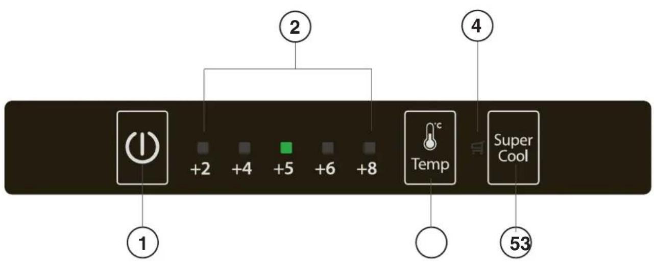 INDESIT XI8 T1I W - KÜHLSCHRANK Temperatureinstellung - 1