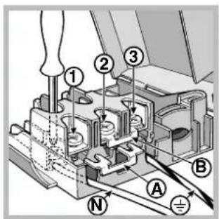 INDESIT KN3C76A(W)BG - Montage du cable d'alimentation - 3