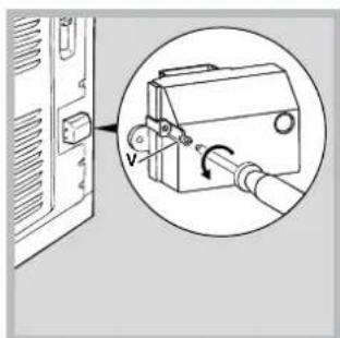 INDESIT KN3C76A(W)BG - Fitting the power supply cable - 5