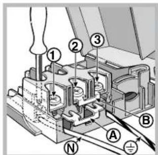 INDESIT KN3C76A(W)BG - Fitting the power supply cable - 6