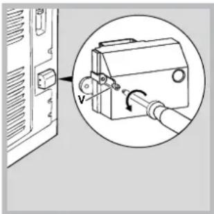 INDESIT K3C51(W)FR S - Инсталиране на захранващия кабел - 2