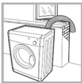 INDESIT IDV 75 (EX) - Ventilation through an open window - 1