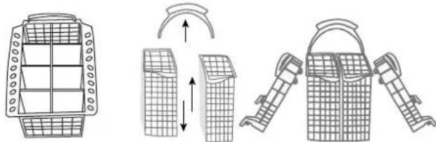 INDESIT IDL 557 S FR.2 - Cutlery basket - 1