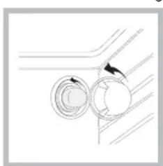 INDESIT I6VSH2(W)EX - Replacing the oven light bulb - 1