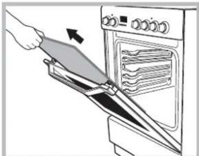 INDESIT I6VSH2(W)EX - Removing and fitting the oven door: - 5