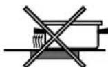 INDESIT HGM 300 K.C (WH) - Warnings for using the glass ceramic hob - 5