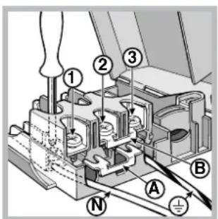 INDESIT KN3C62A(W)EU - Инсталиране на захранващия кабел - 3