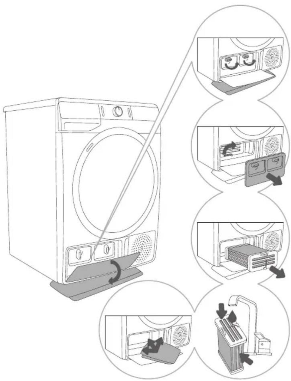GORENJE DE7B - NETTOYAGE DU CONDENSEUR - 1