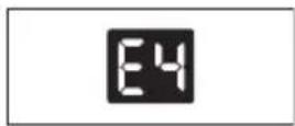 AEG AXP34U338BW - Fault code - 4