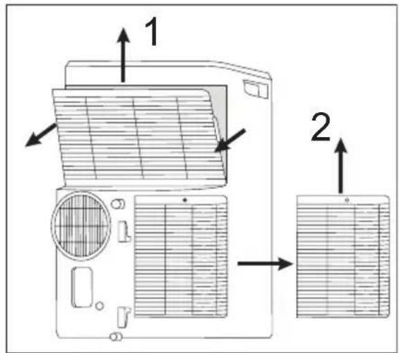 AEG AXP34U338BW - Cleaning the filters - 1