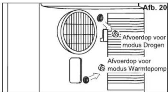 AEG AXP34U338BW - Instructie voor afvoer - 1