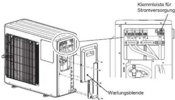 MITSUBISHI MXZ3HA50VFE1 - 2-1. ANSCHLUSSKABEL FÜR AUSSENGERÄT - 1