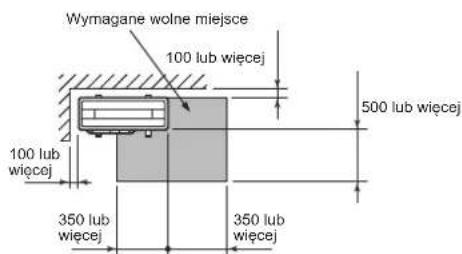 MITSUBISHI MXZ3HA50VFE1 - Wymagane wolne miejsce - 1