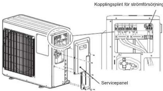 MITSUBISHI MXZ3HA50VFE1 - 2-1. ANSLUTA UTOMHUSENHETENS LEDNINGAR - 1