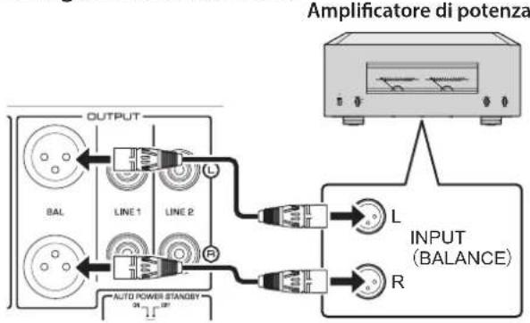 YAMAHA C5000 - Collegamento di un amplificatore di potenza e di un subwoofer attivo - 1