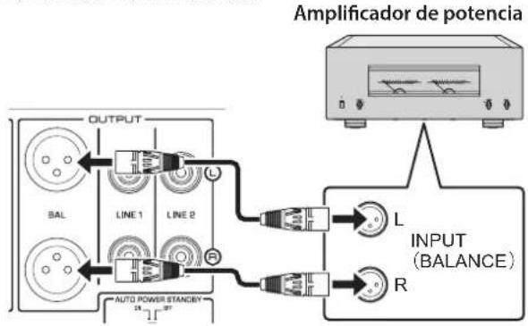 YAMAHA C5000 - Conexión de un amplífador de potencia y un altovoz de subgraves activo - 1