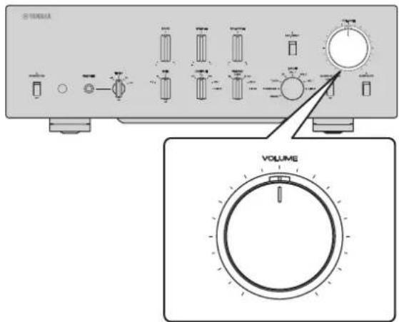 YAMAHA C5000 - Adjusting the volume level - 2