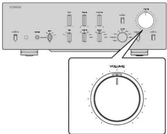 YAMAHA C5000 - Het volumeniveau aanpassen - 2