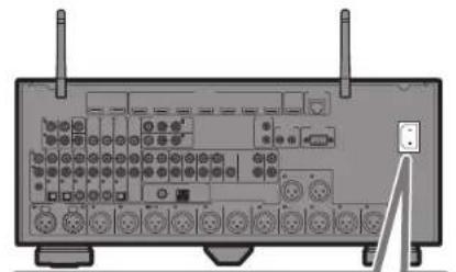 YAMAHA MusicCast Aventage CXA5200 - Branchez le cable d'alimentation dans une prise secteur. - 1