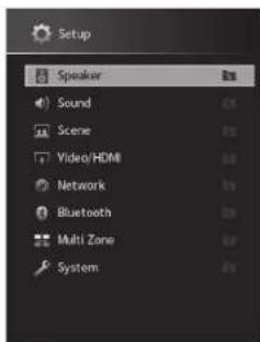 YAMAHA MusicCast Aventage CXA5200 - Press SETUP. - 1