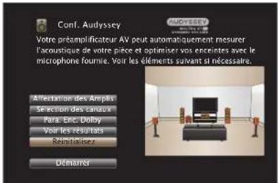 MARANTZ AV7705 - Retour aux réglages "conf. audyssey - 1